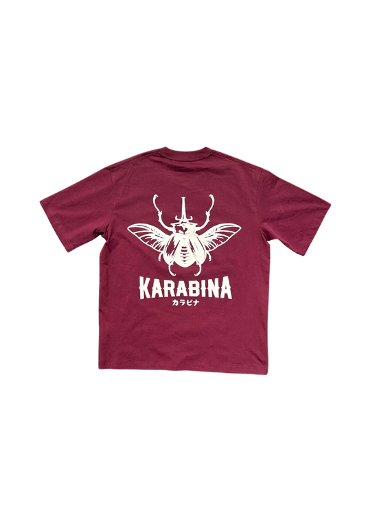 T-shirt DYNAST — Burgund