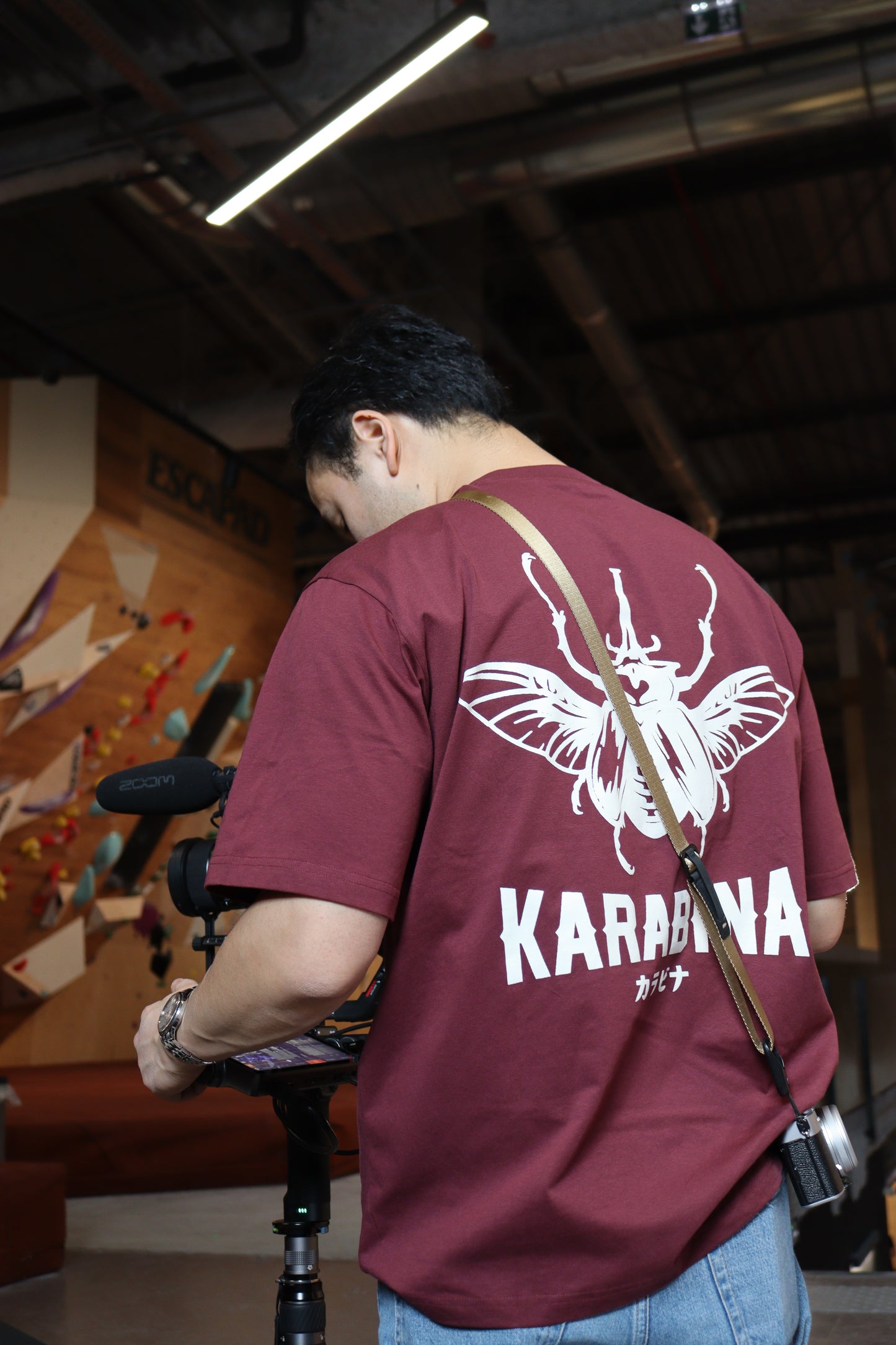 T-shirt DYNAST — Burgund