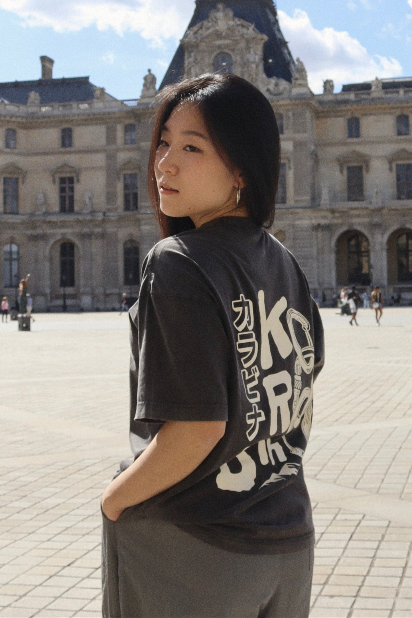 T-shirt KARABINA — Noir vintage