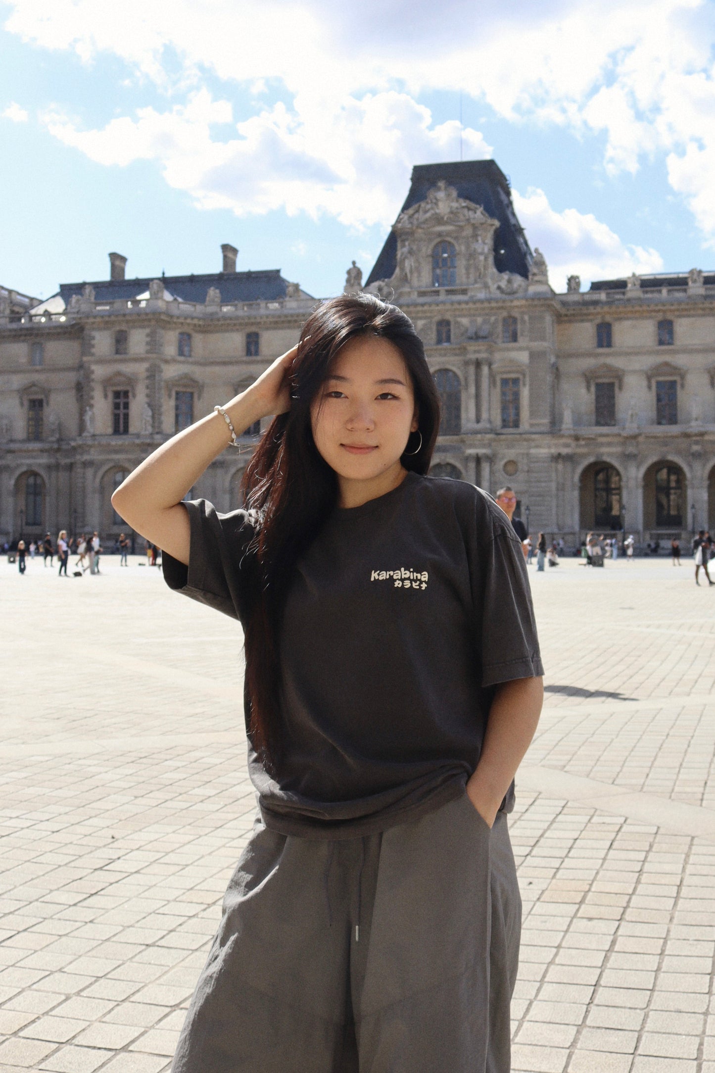 T-shirt KARABINA — Noir vintage